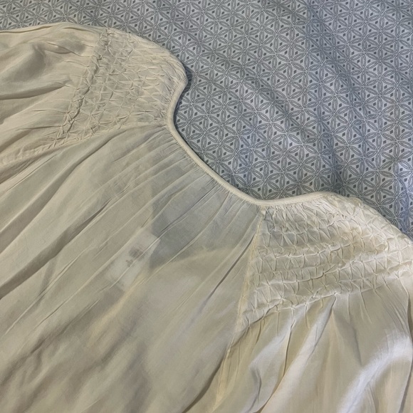 Blouse with smocked/pleated shoulder detail - Picture 6 of 7